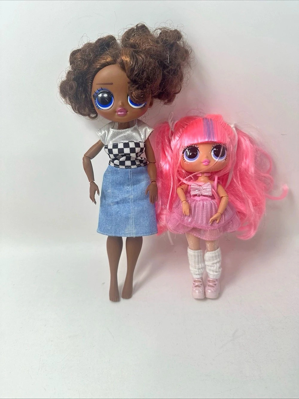 L.O.L. Surprise! Two-Doll Set Pink & Blue Checkered Party Dolls